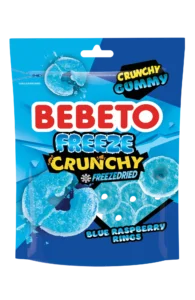BEBETO FREEZE DRIED BLUE RASPBERRY RINGS 35G