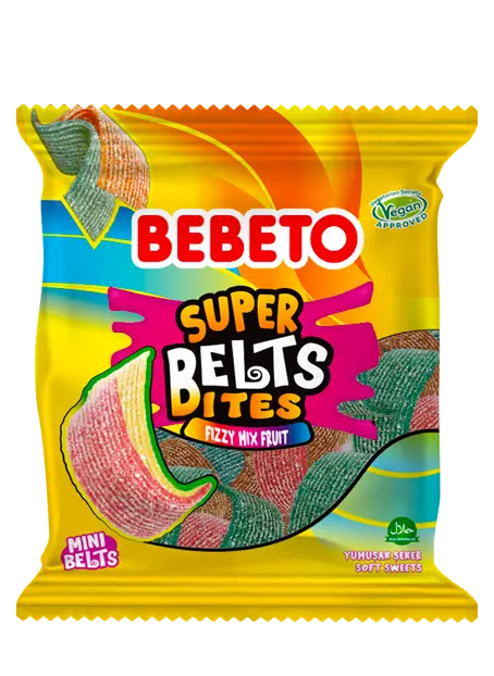 Super Belts Bites Fizzy Mix Fruit 135g