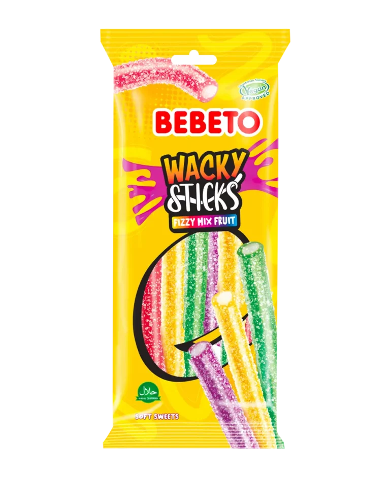 wacky sticks - Fizzy mix fruit - 75gr